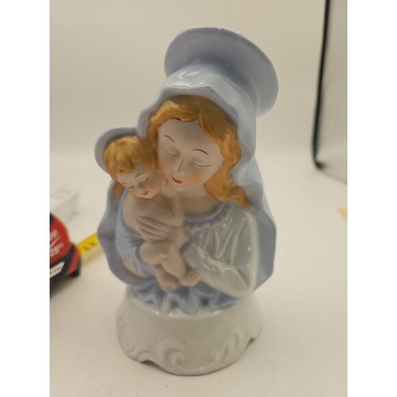 THE San Francisco Music Box Co Mary & baby Jesus mother & child Music Not Workin - Picture 1 of 6